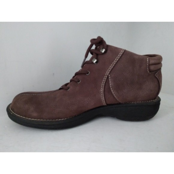 White Mountain Leather Ankle Booties Brown A09900 S406/Lisa Womens Size 7.5 M - Picture 5 of 10